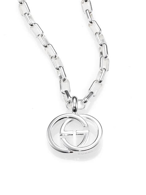 gucci gg necklace replica|gucci silver and onyx necklace.